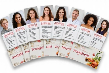 Obrázek s několika balíčky nebo dárkovými poukazy pro konzultace